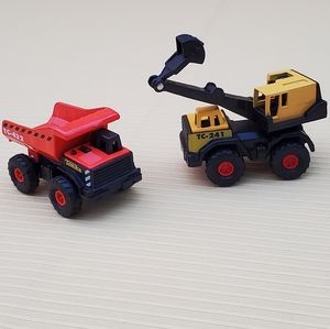 Maisto Tonka Die Cast Dumptruck & Crane
